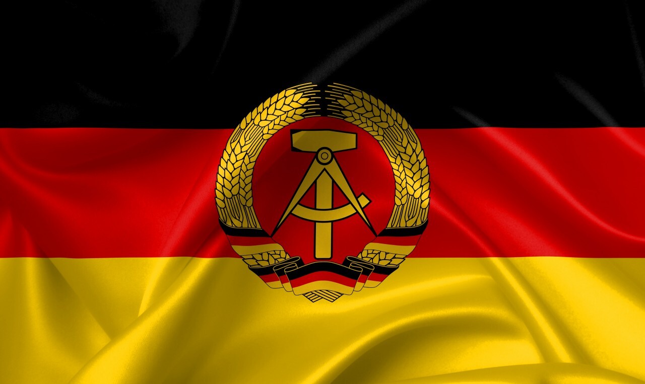 flag of the german democratic republic - DDR, country symbol illustration