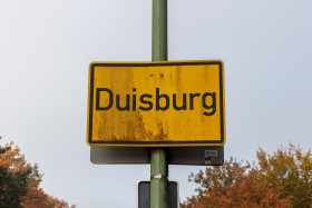 Stock Image: Duisburg City Sign