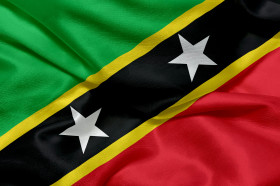 Stock Image: Flag of Saint Kitts and Nevis
