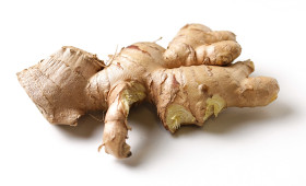 Stock Image: ginger white background