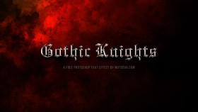 Stock Image: Gothic Knights Free PSD Text Effect