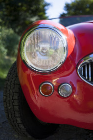 Stock Image: red classic car