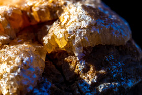 Stock Image: Salt crystals in a cave