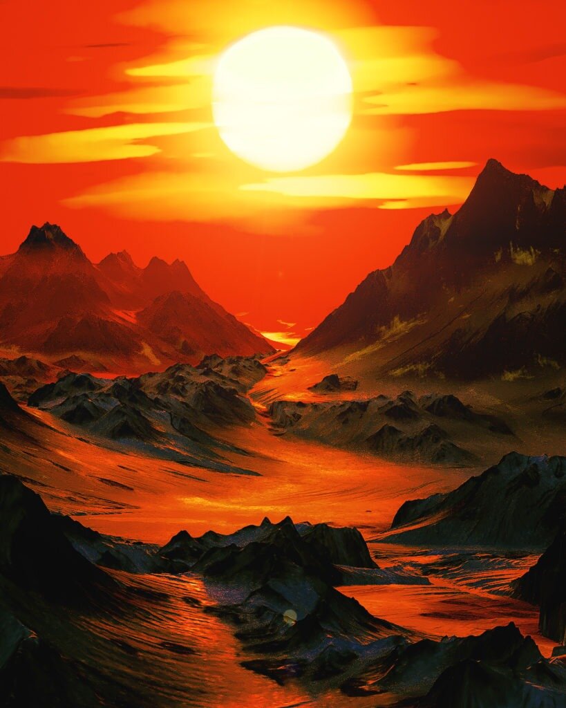 big sunset