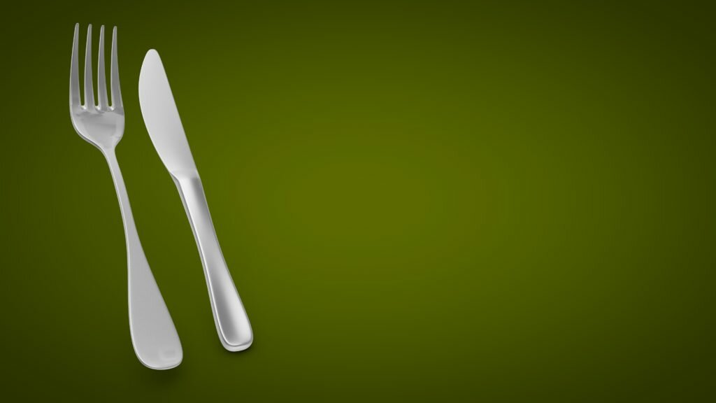 cutlery knife and fork