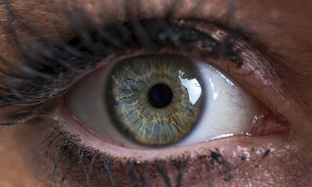 female human eye