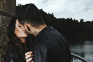 kissing couple