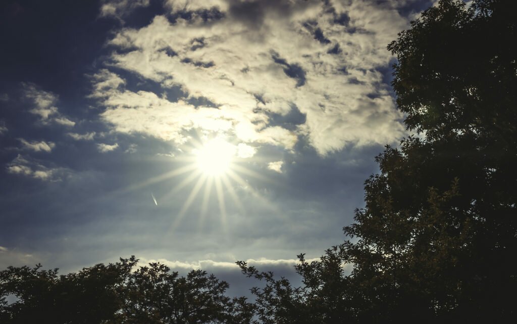 sky with sun